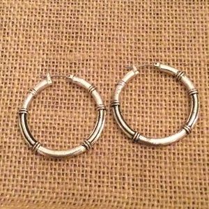 Silver hoops
